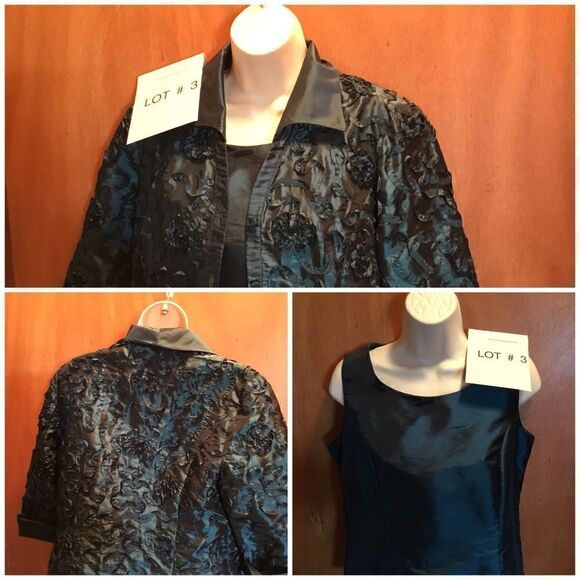 Vintage Ladies fancy shell & jacket set in size 6 - Picture 3 of 8